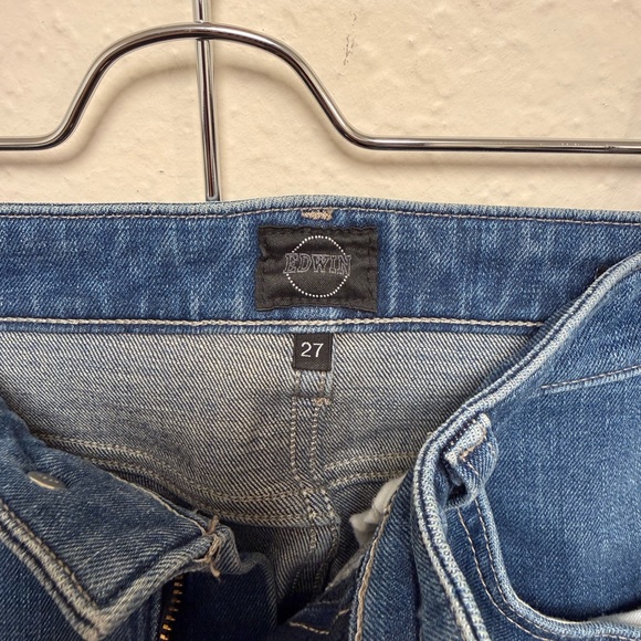 Edwin Women's Skinny Jeans in Deep Blue - Picture 2 of 4